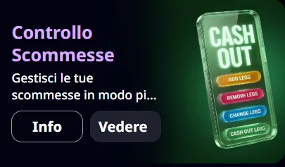 Controllo scommesse gestione puntate e cash out